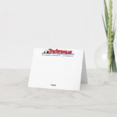 Traktor-Liebe Danken-Ihre Anmerkungs-Karte Dankeskarte (Rückseite)