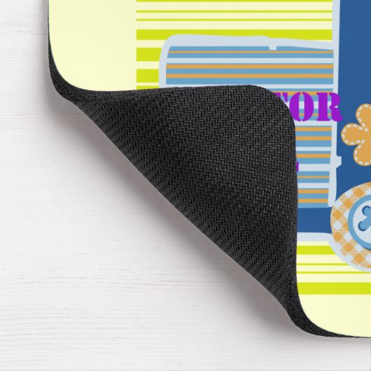 Traktor-Mädchen-T-Shirts und Geschenke Mousepad (Ecke)