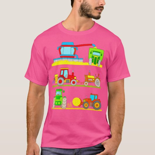 Traktor Mähdrescher Jungen T-Shirt (Vorderseite)