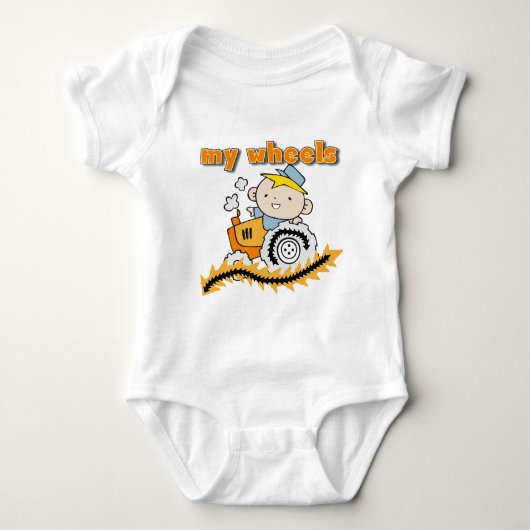 Traktor meine Rad-T-Shirts und Geschenke Baby Strampler (Vorderseite)
