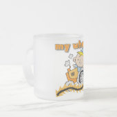 Traktor meine Rad-T-Shirts und Geschenke Mattglastasse (Vorderseite Links)