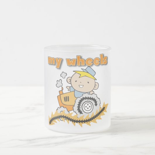 Traktor meine Rad-T-Shirts und Geschenke Mattglastasse (Mittel)