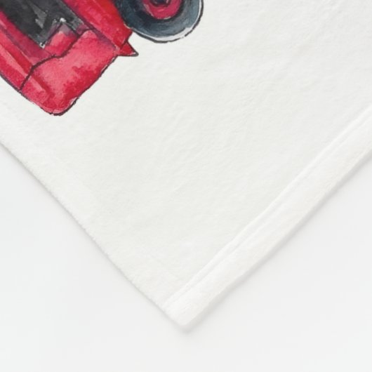 Traktor-Milestone-Decken, Boy Milestone-Decken Fleecedecke (Ecke)