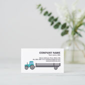 Traktor mit Anhänger - einfache, weiße Bauernverso Visitenkarte (Stehend Vorderseite)