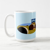 Traktor mit Hay-Bales-Ölfarbe Kaffeetasse (Links)