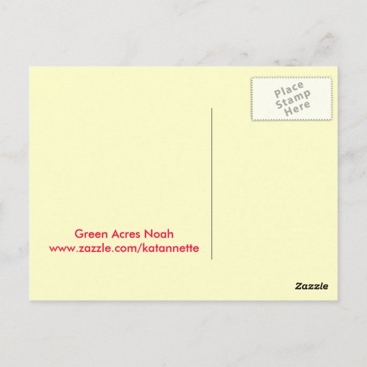 Traktor Noah Postkarte (Rückseite)