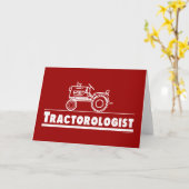 Traktor Ologist RED Karte (Gelbe Blume)