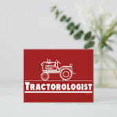 Traktor Ologist RED Postkarte (Stehend Vorderseite)