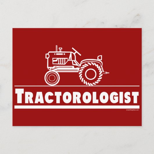 Traktor Ologist RED Postkarte (Vorderseite)