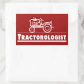 Traktor Ologist RED Rechteckiger Aufkleber (Tasche)