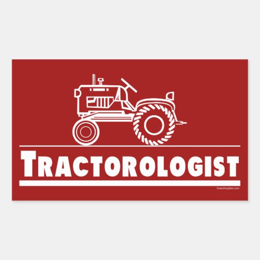 Traktor Ologist RED Rechteckiger Aufkleber (Vorderseite)