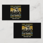 Traktor Oma Farm Geschenke Real Grandmas Drive Tra Visitenkarte (Vorne/Hinten)