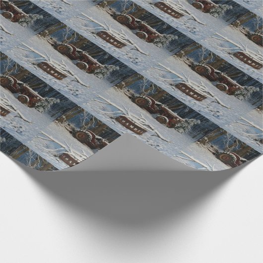 Traktor-Packpapier Geschenkpapier (Ecke)