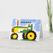 Traktor-Party Einladung (Vorderseite)