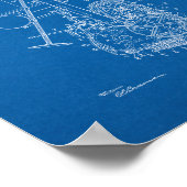 Traktor Patent - Blueprint Poster (Ecke)
