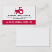 Traktor - persönliche Visitenkarte (Vorne/Hinten)