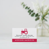 Traktor - persönliche Visitenkarte (Stehend Vorderseite)