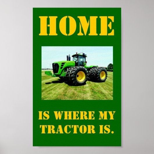 Traktor-Poster Poster (Vorne)