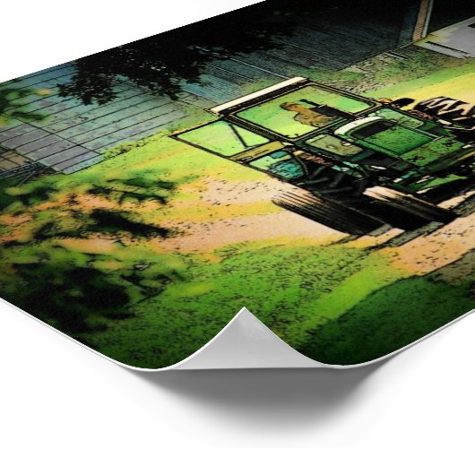 Traktor-Poster Poster (Ecke)