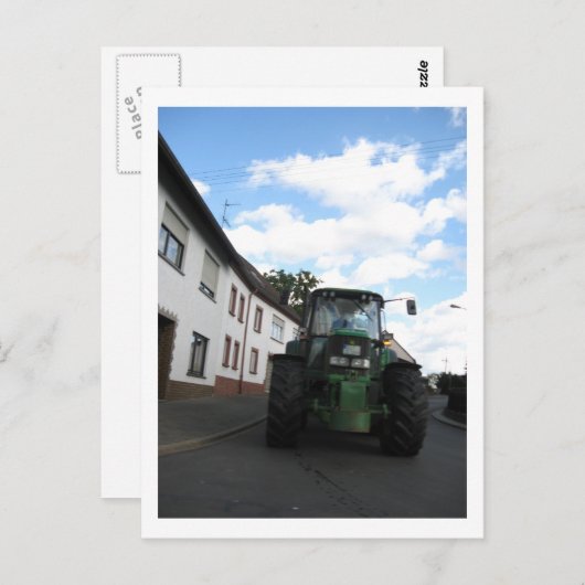 Traktor-Postkarte Postkarte (Vorne/Hinten)