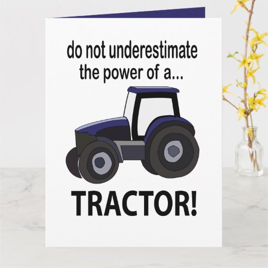 Traktor, Power Karte (Gelbe Blume)