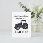 Traktor Power Traktor Postkarte (Stehend Vorderseite)