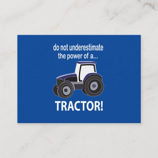 Traktor, Power Visitenkarte (Vorderseite)