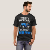Traktor Pulling Funny T Heutige Prognose T-Shirt F (Vorne ganz)