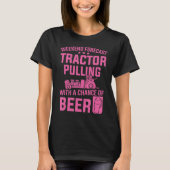 Traktor Pulling Weekend Forecast Traktor Pulling W T-Shirt (Vorderseite)