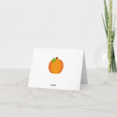 Traktor Pumpkin Vielen Dank Karte Faltkarte (Rückseite)