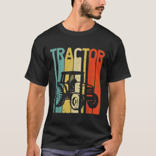 Traktor Retro Bauernhof LKW Landwirtschaft Leben L T-Shirt