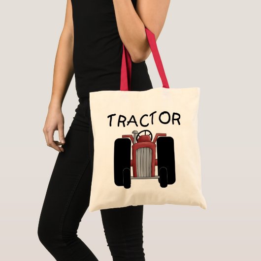 TRAKTOR rote T - Shirts und Geschenke Tragetasche (Vorderseite (Produkt))