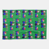 Traktor Santa mit Geschenken Weihnachten Geschirrtuch (Horizontal)