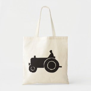 Traktor-Silhouette Tote Bag Tragetasche
