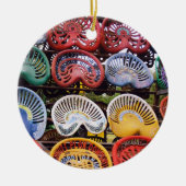 Traktor-Sitze an der Traktor-Show Keramikornament (Vorne)