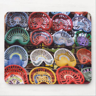 Traktor-Sitze an der Traktor-Show Mousepad