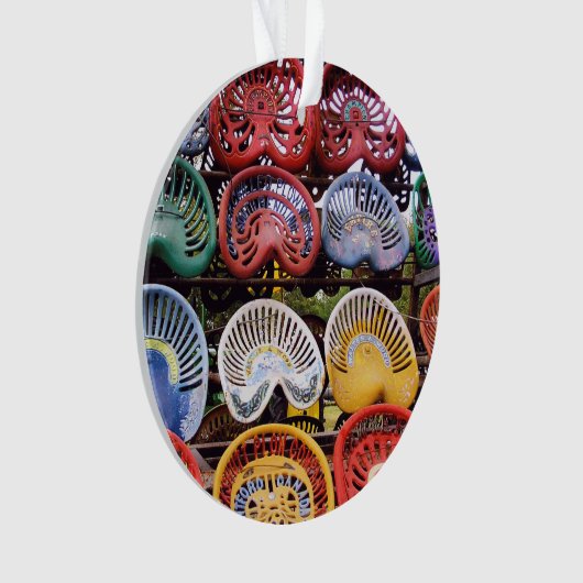 Traktor-Sitze an der Traktor-Show Ornament (Vorderseite)