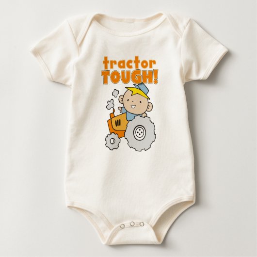 Traktor stark baby t-shirt (Vorderseite)
