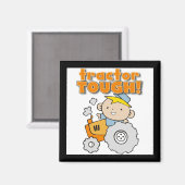 Traktor-starke T - Shirts und Geschenke Magnet (Vorderseite/Rückseite)
