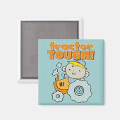 Traktor-starke T - Shirts und Geschenke Magnet (Vorderseite/Rückseite)