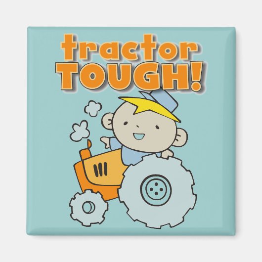 Traktor-starke T - Shirts und Geschenke Magnet (Vorne)