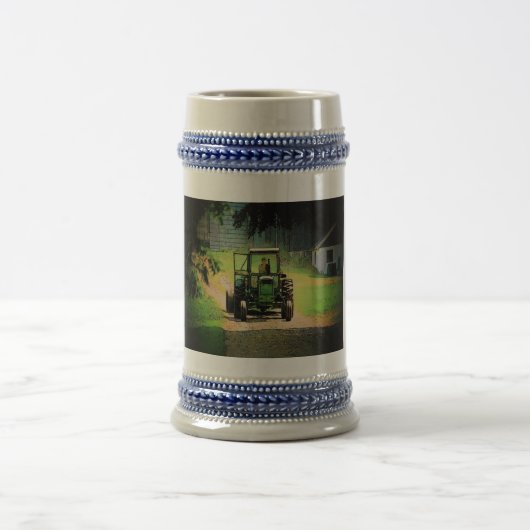 Traktor Stein Bierglas (Mittel)