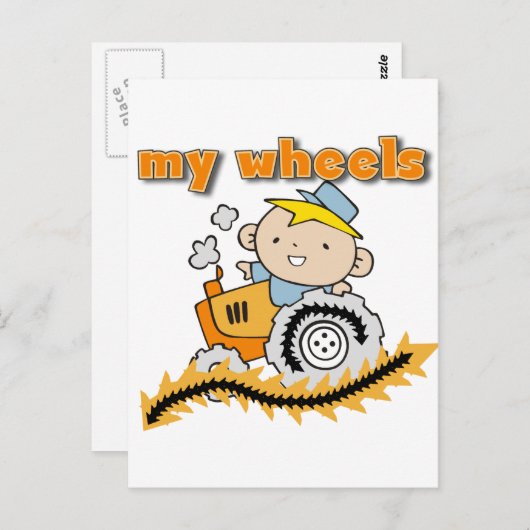 Traktor, Traktor, Traktor, Traktoren, Traktoren Postkarte (Vorne/Hinten)