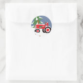 Traktor-Umschlag Aufkleber Winteraufkleber (Tasche)