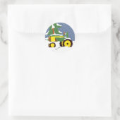 Traktor-Umschlag Aufkleber Winteraufkleber (Tasche)