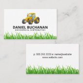 Traktor und Gras Visitenkarte (Vorne/Hinten)