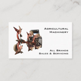 Traktor und Pflug der landwirtschaftlichen Visitenkarte