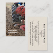 Traktor- und Pflug-Visitenkarte Visitenkarte (Vorne/Hinten)