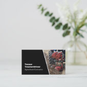 Traktor- und Pflugnahaufnahme-Foto Visitenkarte (Stehend Vorderseite)