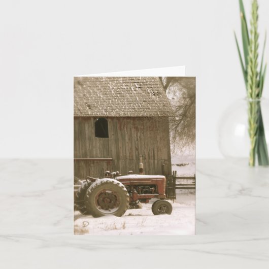 Traktor- und Stallkarte Karte (Vorderseite)